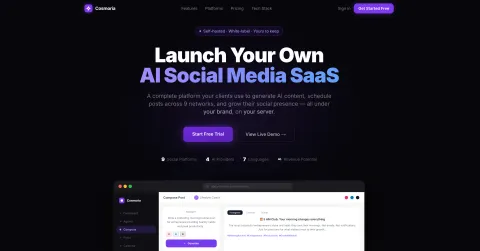 Cosmoria — AI Social Media SaaS